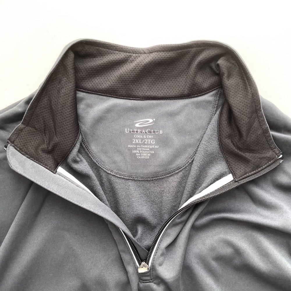 Ultra Club Cool & Dry Performance Quarter Zip Pullover NWT - Picture 6 of 11